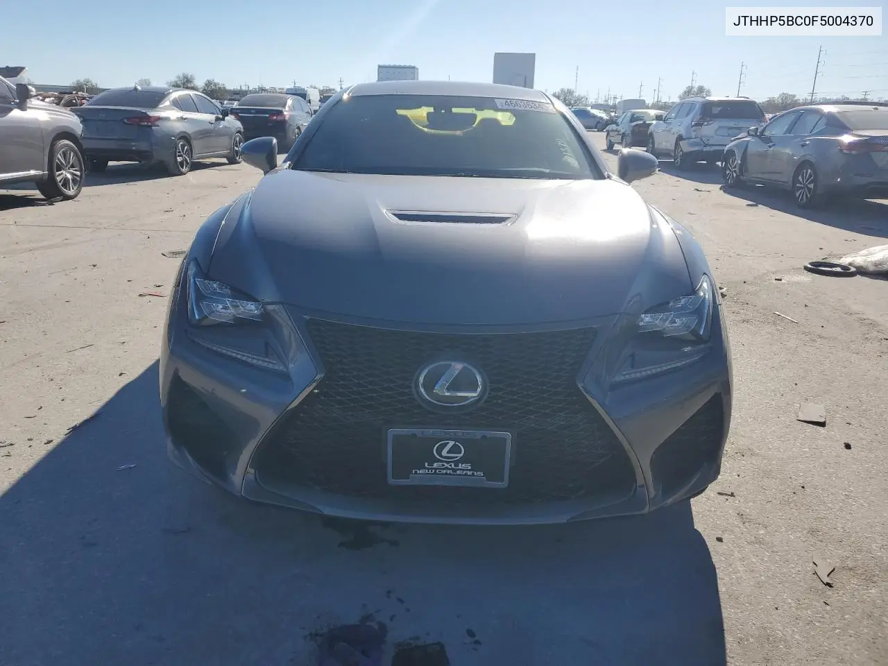 2015 Lexus Rc-F VIN: JTHHP5BC0F5004370 Lot: 46636345