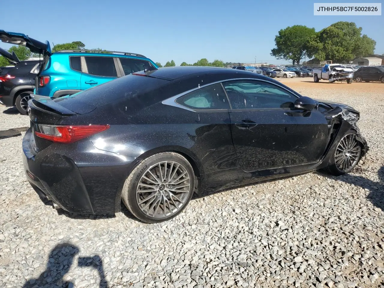 2015 Lexus Rc-F VIN: JTHHP5BC7F5002826 Lot: 55257765