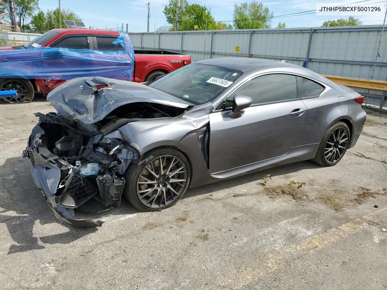 2015 Lexus Rc-F VIN: JTHHP5BCXF5001296 Lot: 56637605