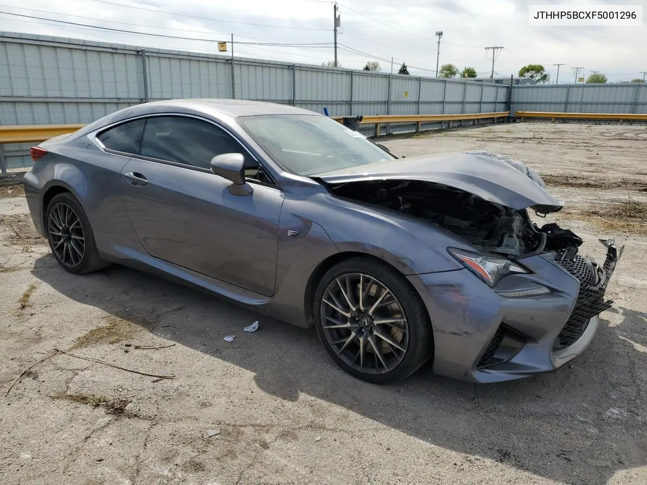 2015 Lexus Rc-F VIN: JTHHP5BCXF5001296 Lot: 56637605