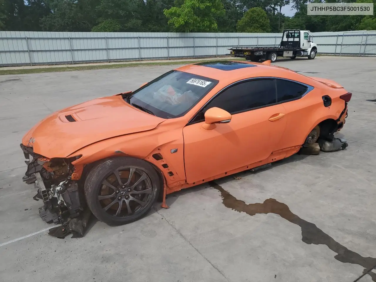 2015 Lexus Rc-F VIN: JTHHP5BC3F5001530 Lot: 56976165