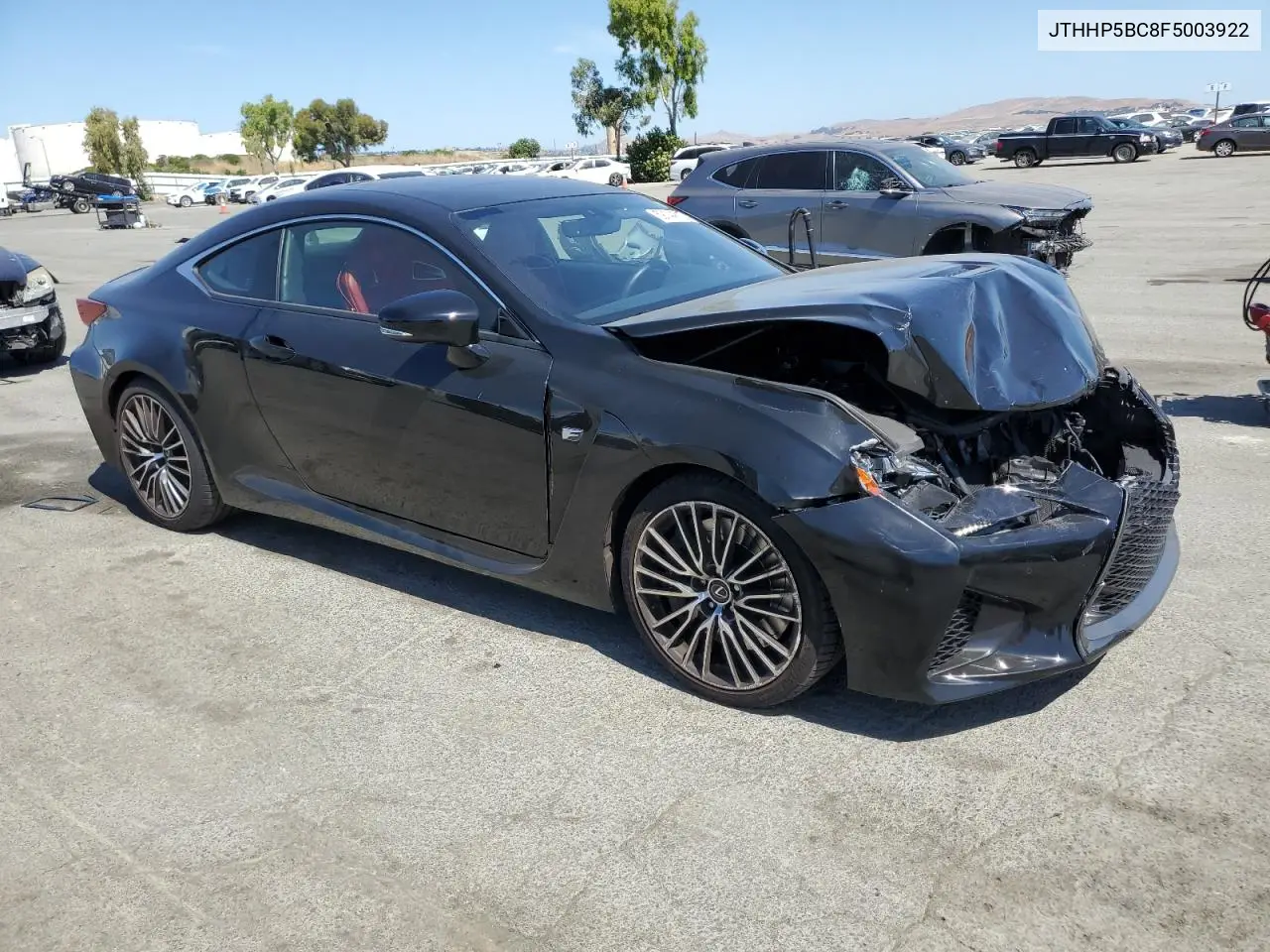 2015 Lexus Rc-F VIN: JTHHP5BC8F5003922 Lot: 59144515