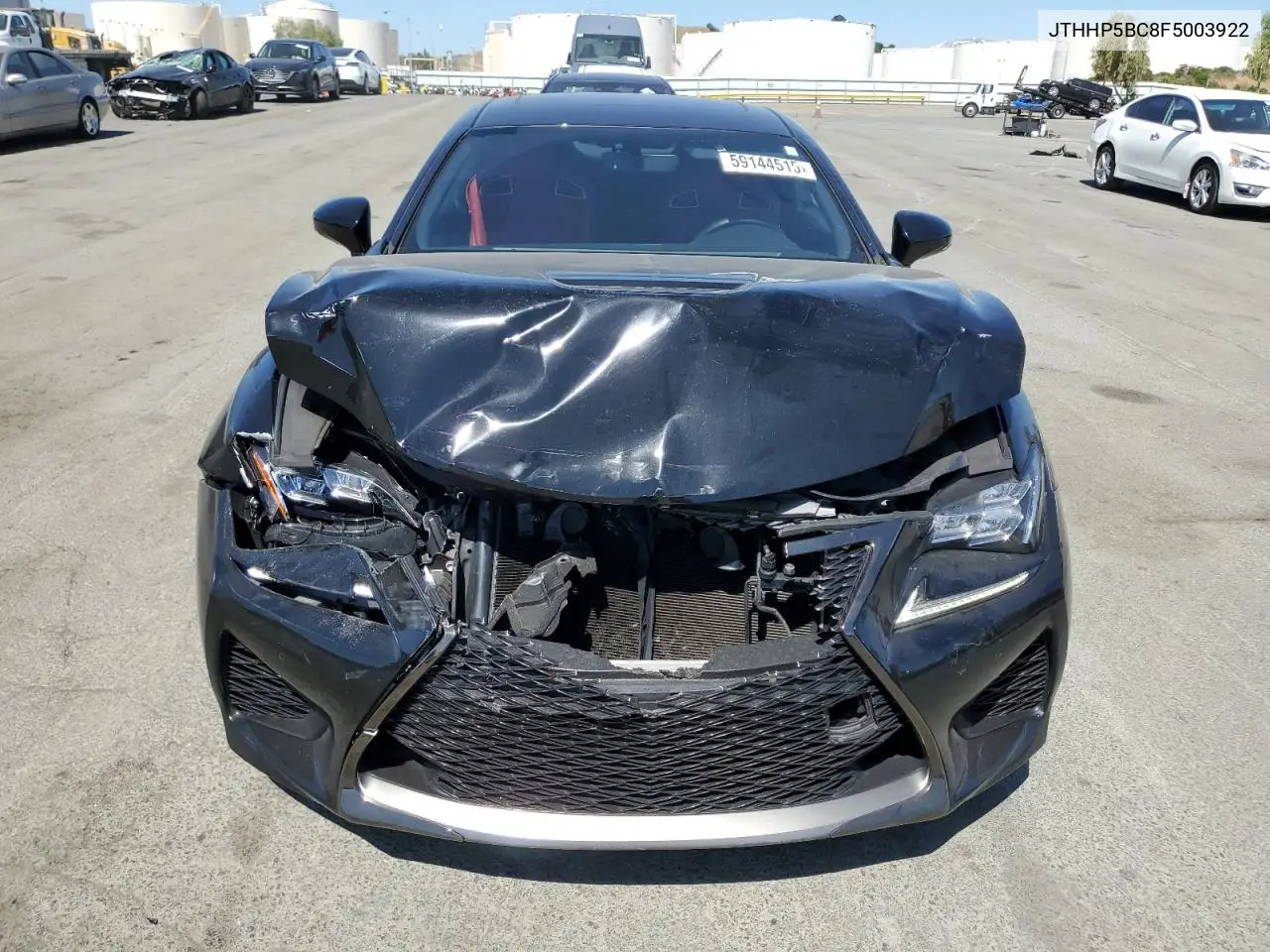 2015 Lexus Rc-F VIN: JTHHP5BC8F5003922 Lot: 59144515