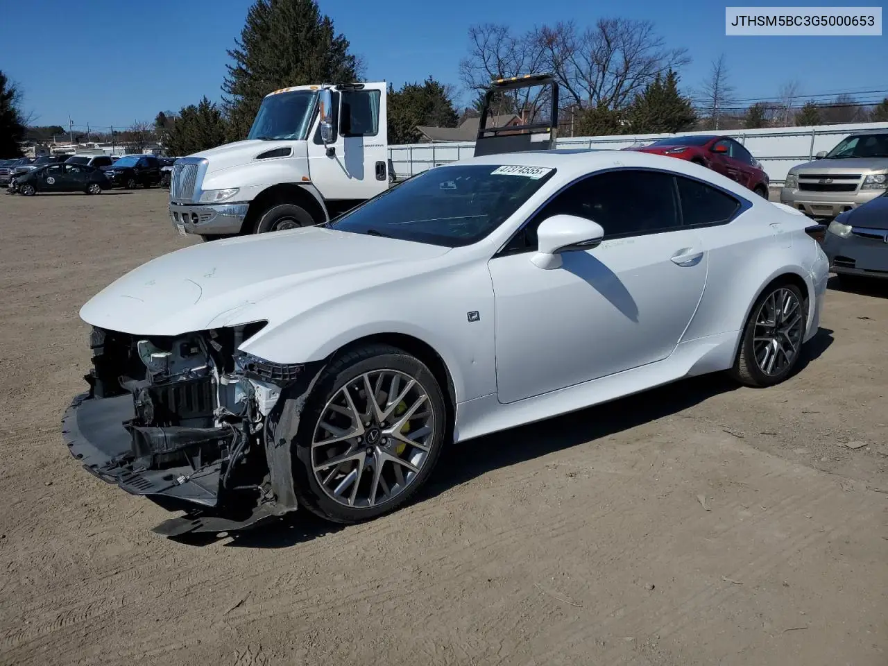 2016 Lexus Rc 300 VIN: JTHSM5BC3G5000653 Lot: 47374555