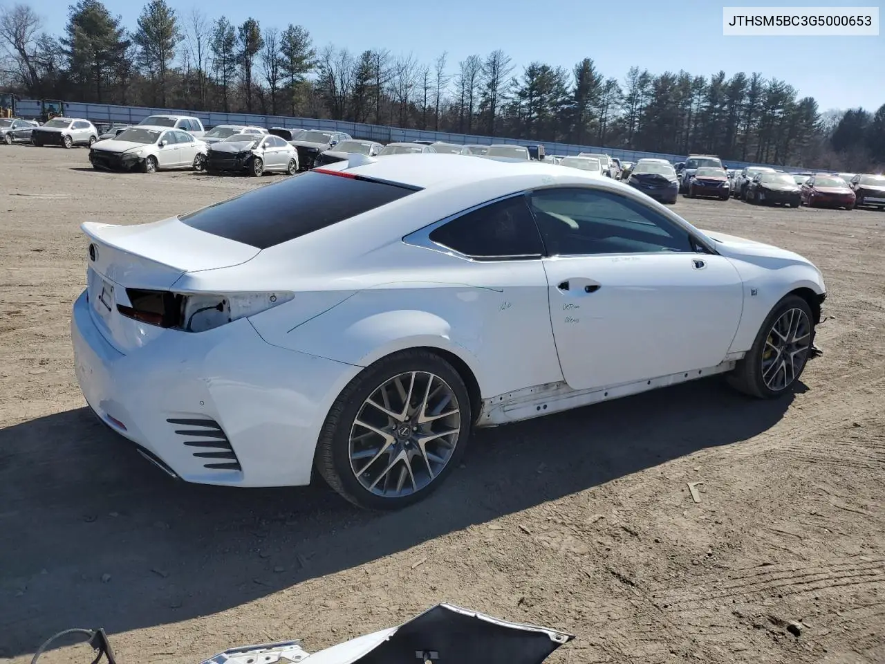 2016 Lexus Rc 300 VIN: JTHSM5BC3G5000653 Lot: 47374555
