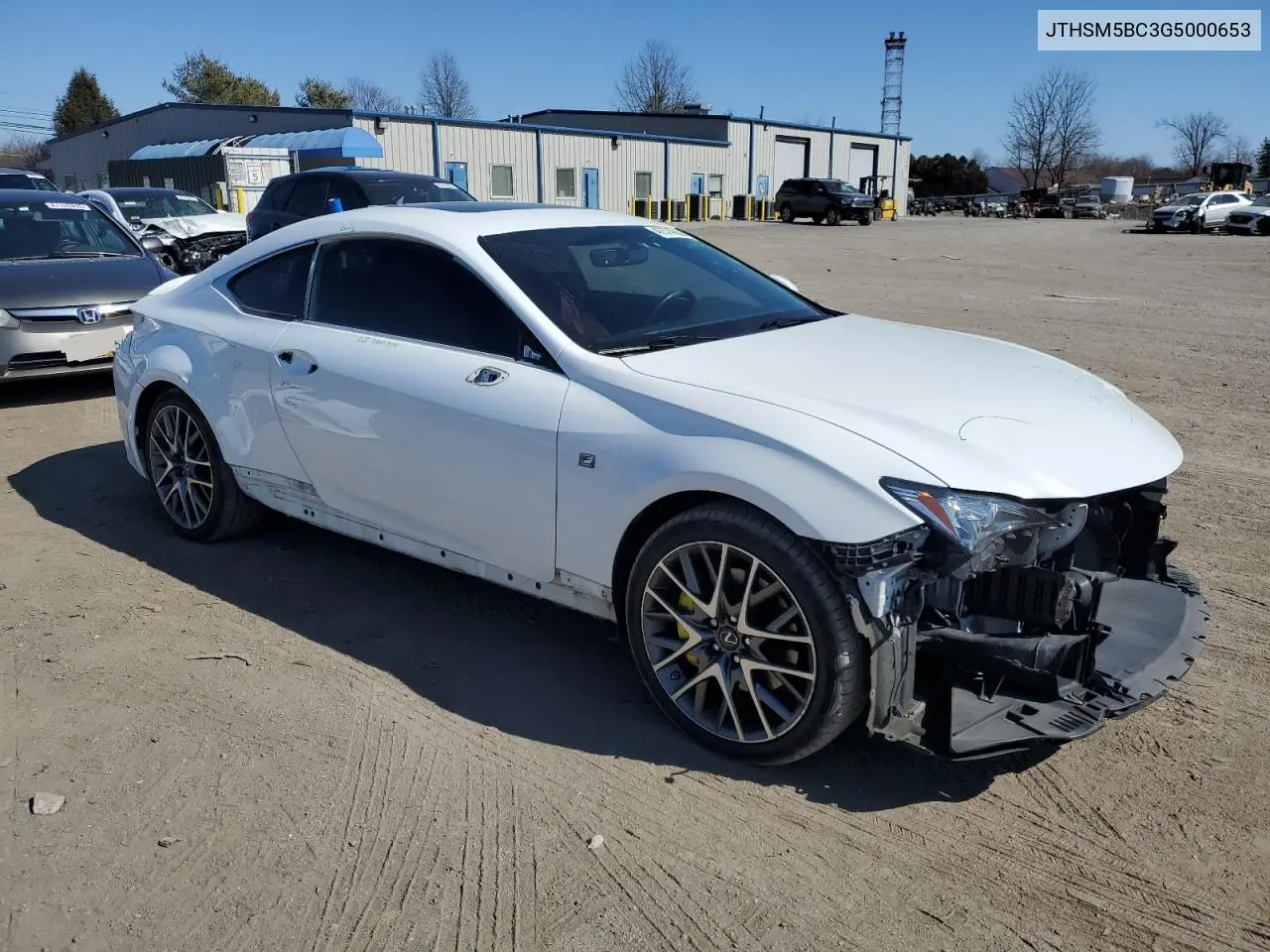 2016 Lexus Rc 300 VIN: JTHSM5BC3G5000653 Lot: 47374555