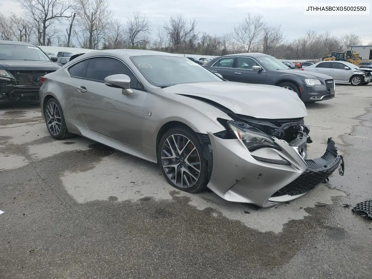 2016 Lexus Rc 200T VIN: JTHHA5BCXG5002550 Lot: 48551625