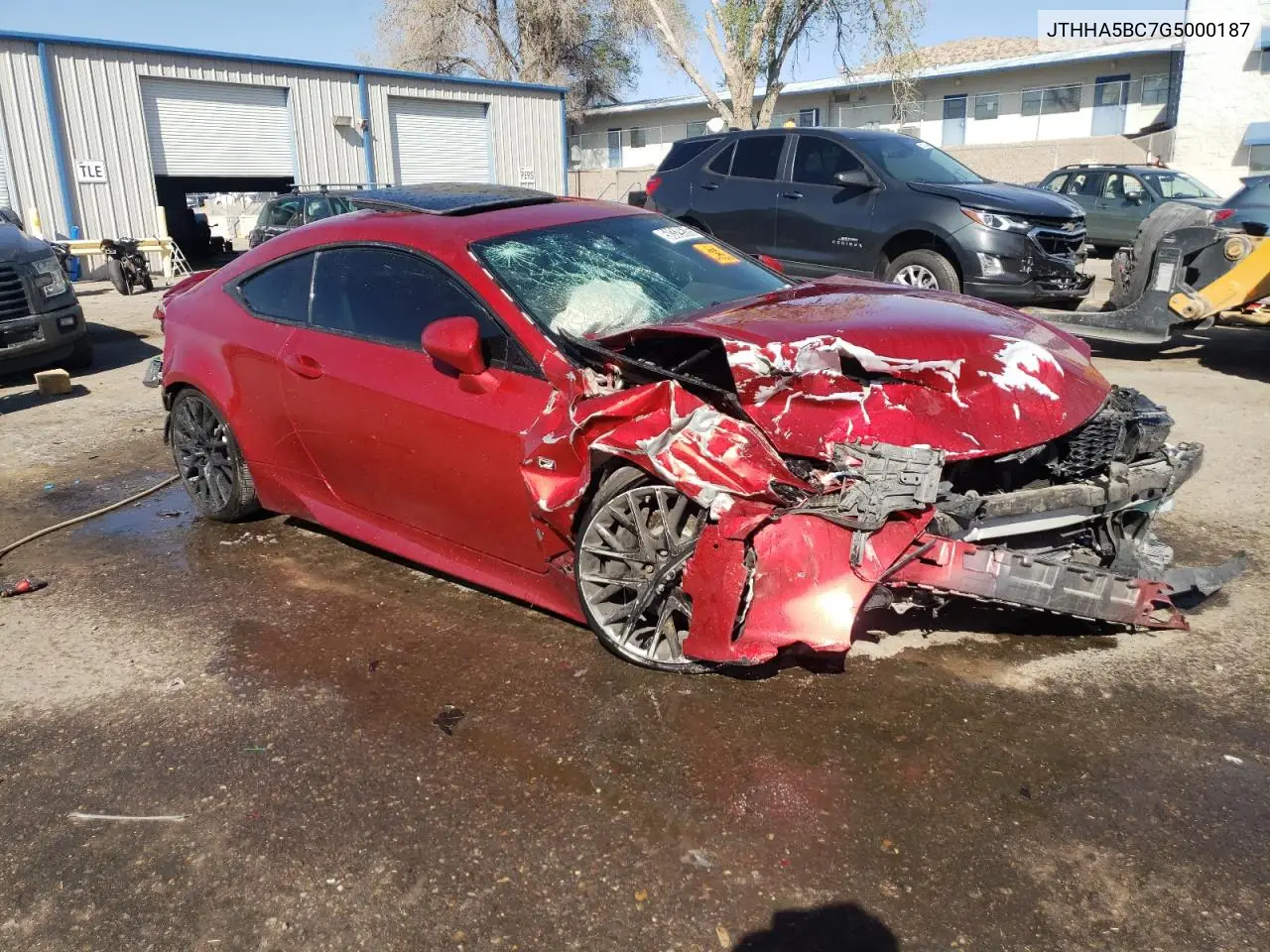 2016 Lexus Rc 200T VIN: JTHHA5BC7G5000187 Lot: 50329535