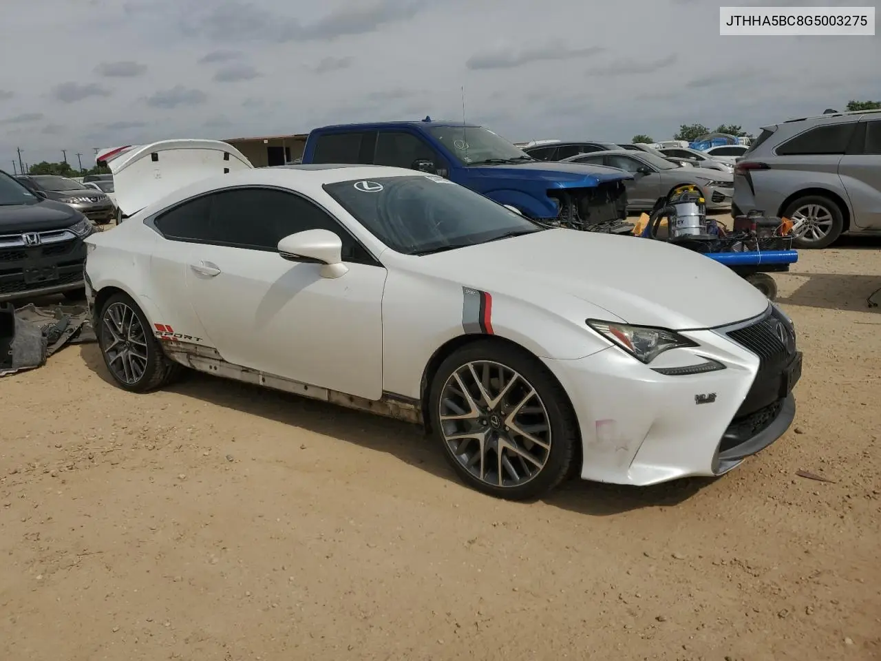 2016 Lexus Rc 200T VIN: JTHHA5BC8G5003275 Lot: 53449275