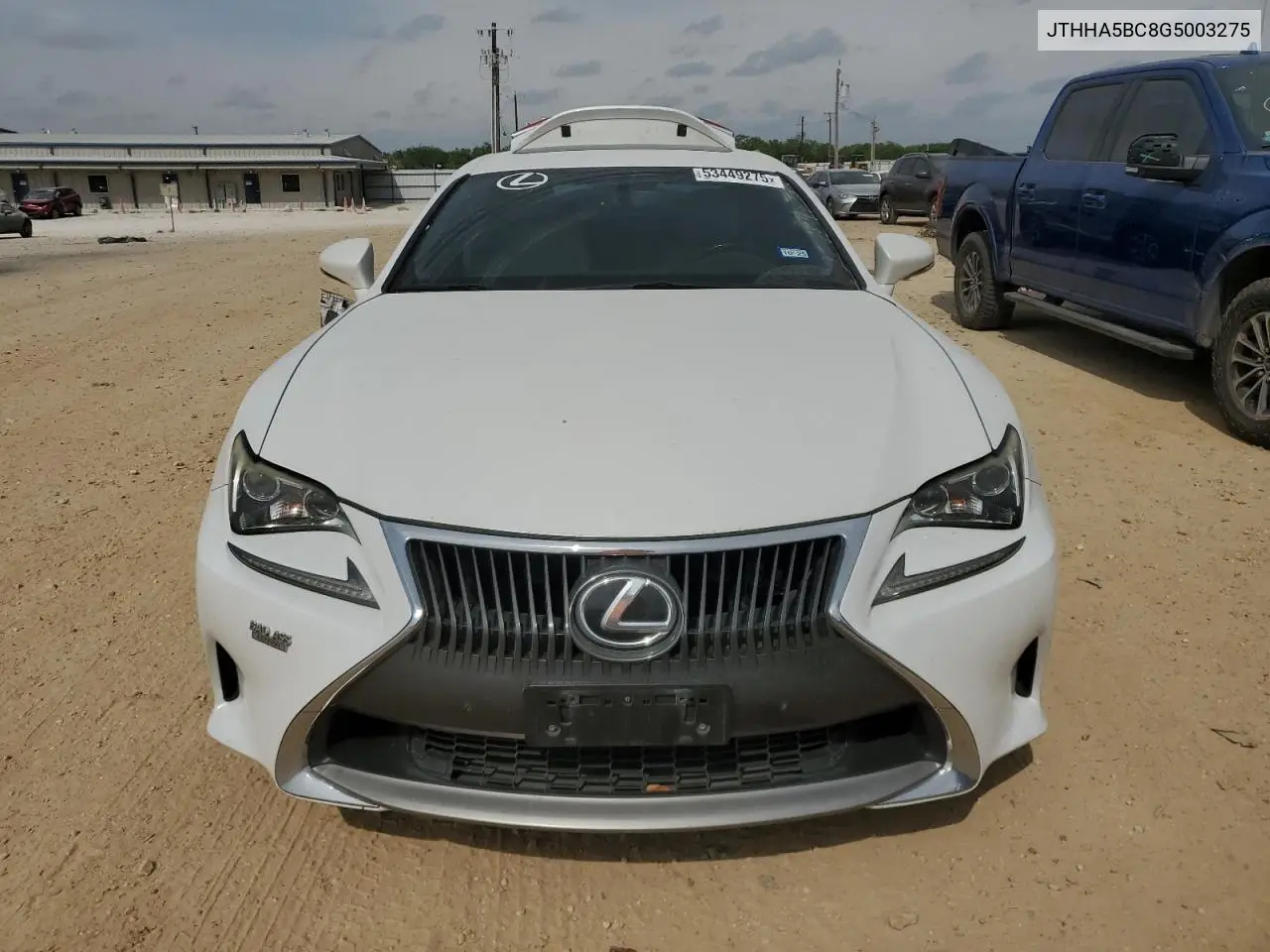 2016 Lexus Rc 200T VIN: JTHHA5BC8G5003275 Lot: 53449275