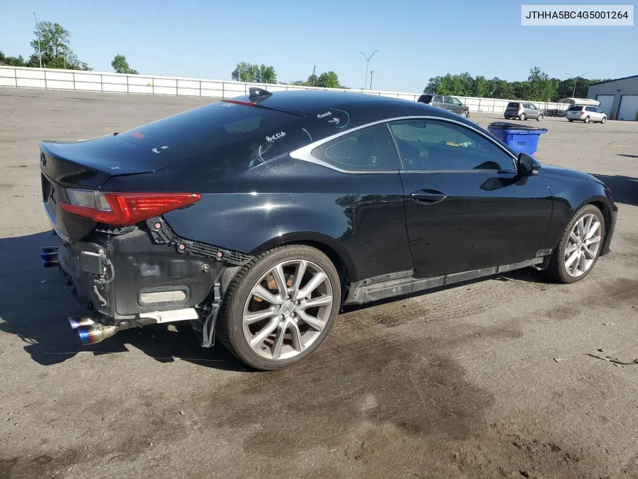2016 Lexus Rc 200T VIN: JTHHA5BC4G5001264 Lot: 54122905