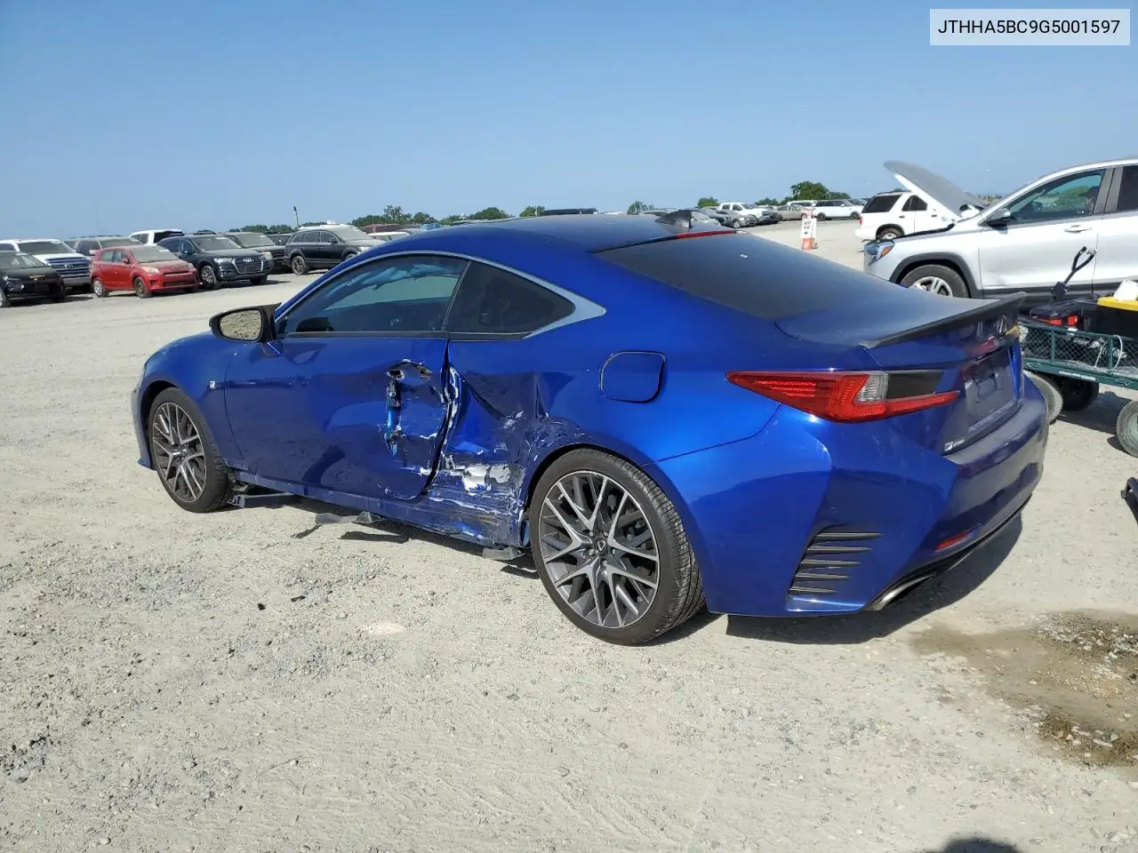2016 Lexus Rc 200T VIN: JTHHA5BC9G5001597 Lot: 54429235