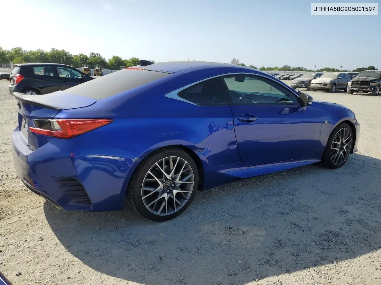 2016 Lexus Rc 200T VIN: JTHHA5BC9G5001597 Lot: 54429235