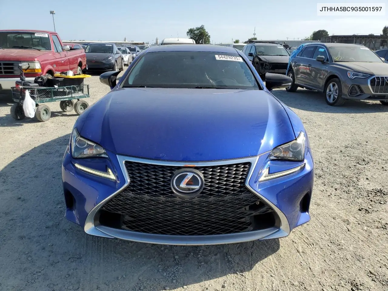 2016 Lexus Rc 200T VIN: JTHHA5BC9G5001597 Lot: 54429235