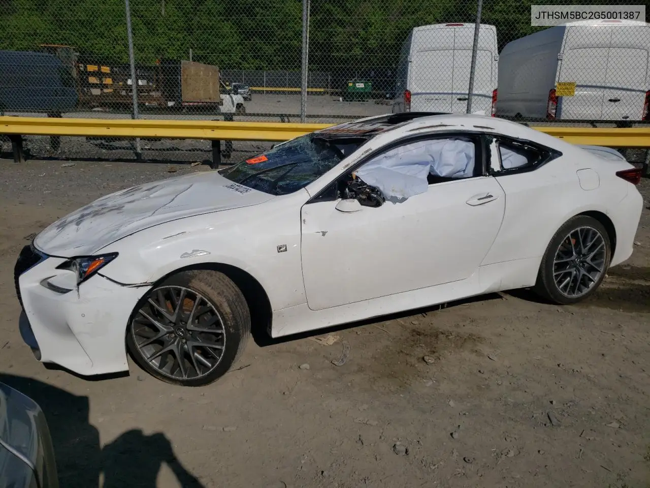 2016 Lexus Rc 300 VIN: JTHSM5BC2G5001387 Lot: 56324235