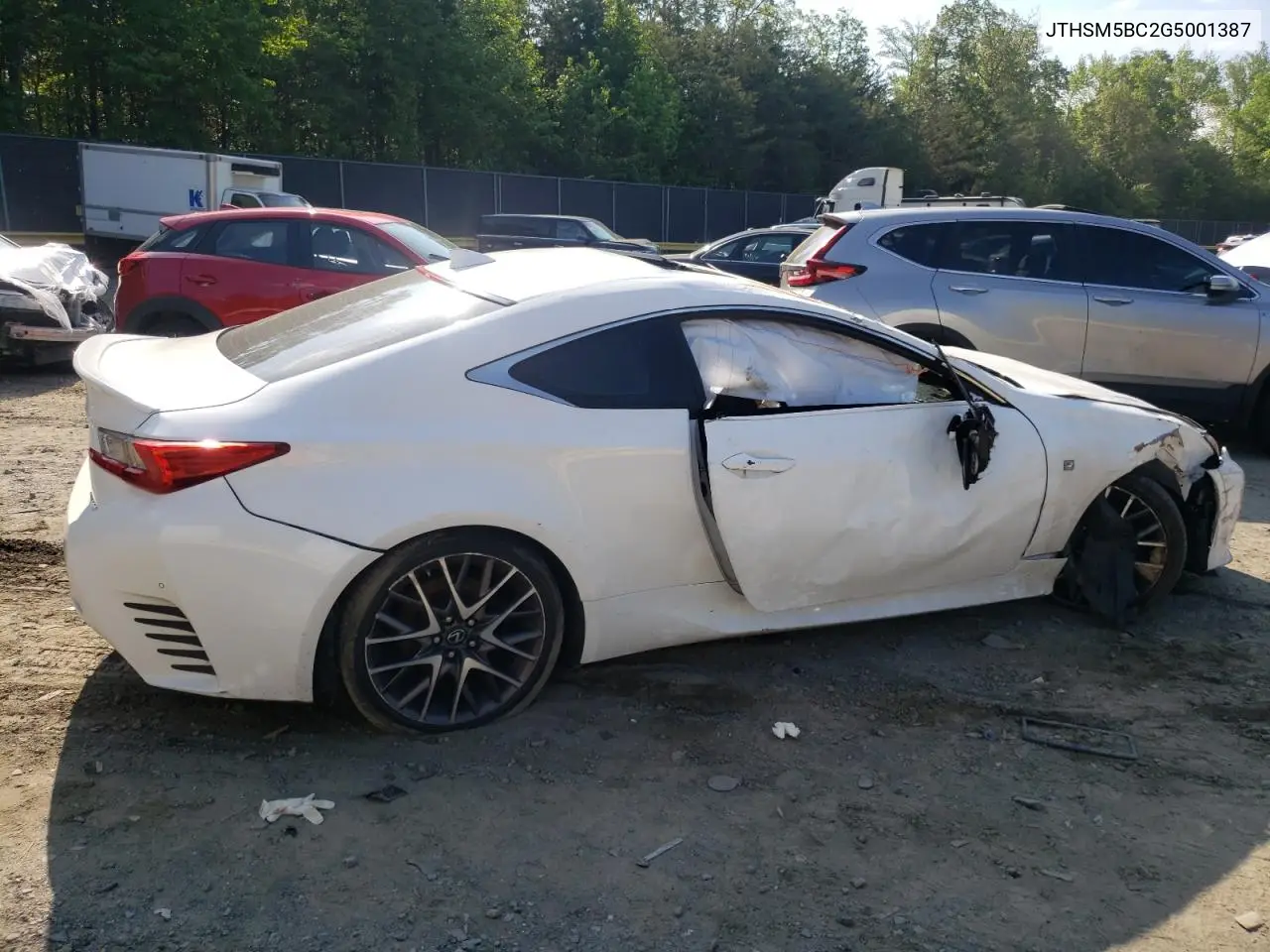 2016 Lexus Rc 300 VIN: JTHSM5BC2G5001387 Lot: 56324235