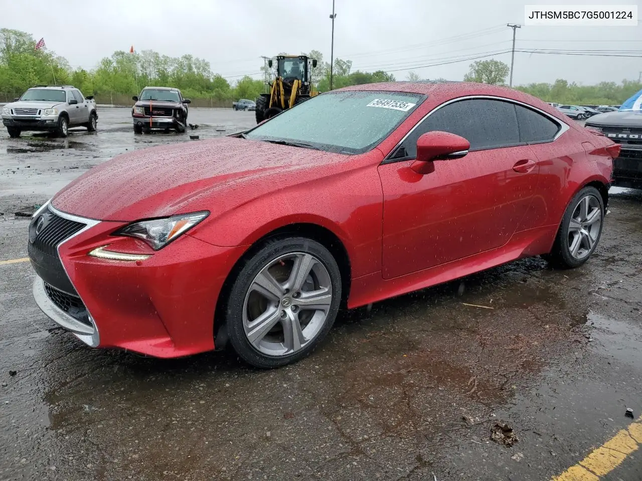 2016 Lexus Rc 300 VIN: JTHSM5BC7G5001224 Lot: 56497535