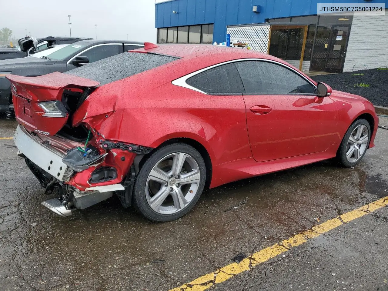 2016 Lexus Rc 300 VIN: JTHSM5BC7G5001224 Lot: 56497535