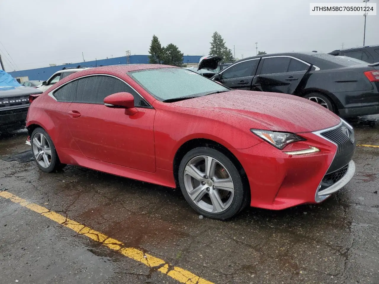 2016 Lexus Rc 300 VIN: JTHSM5BC7G5001224 Lot: 56497535