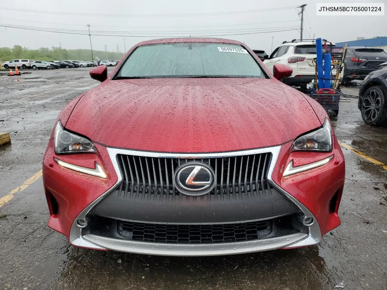 2016 Lexus Rc 300 VIN: JTHSM5BC7G5001224 Lot: 56497535
