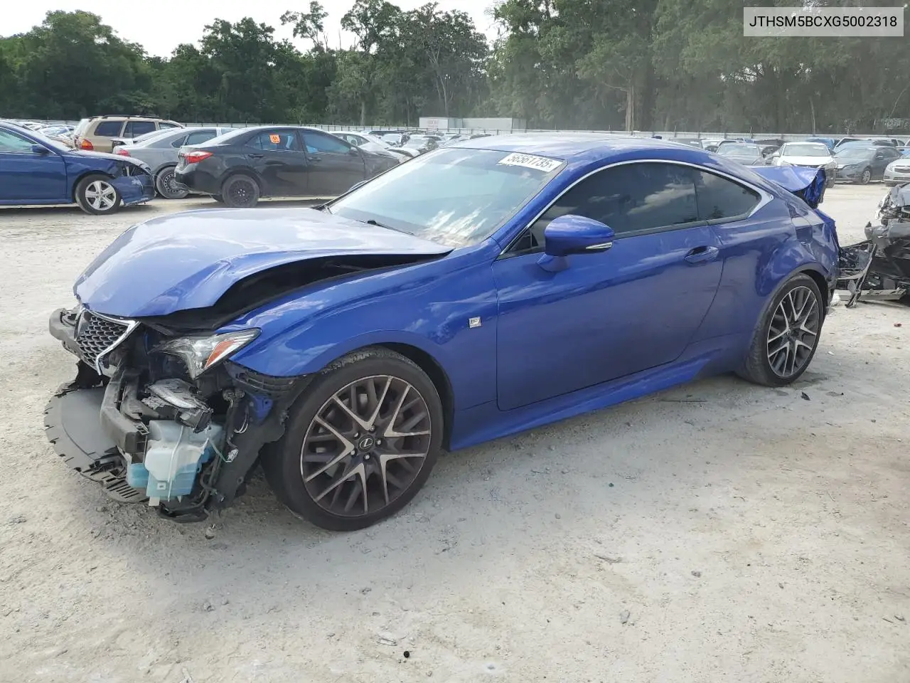 2016 Lexus Rc 300 VIN: JTHSM5BCXG5002318 Lot: 56561735