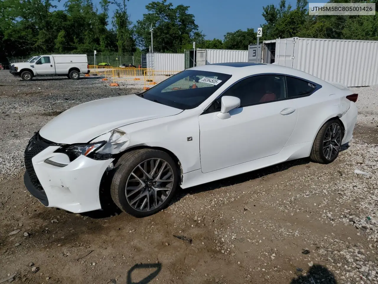 2016 Lexus Rc 300 VIN: JTHSM5BC8G5001426 Lot: 58364505