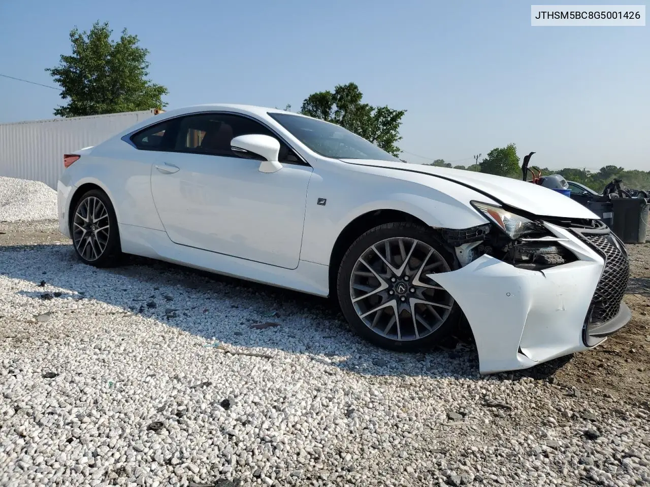 2016 Lexus Rc 300 VIN: JTHSM5BC8G5001426 Lot: 58364505