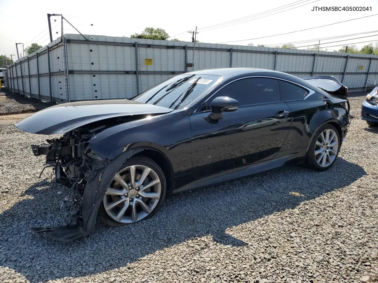 2016 Lexus Rc 300 VIN: JTHSM5BC4G5002041 Lot: 59631395