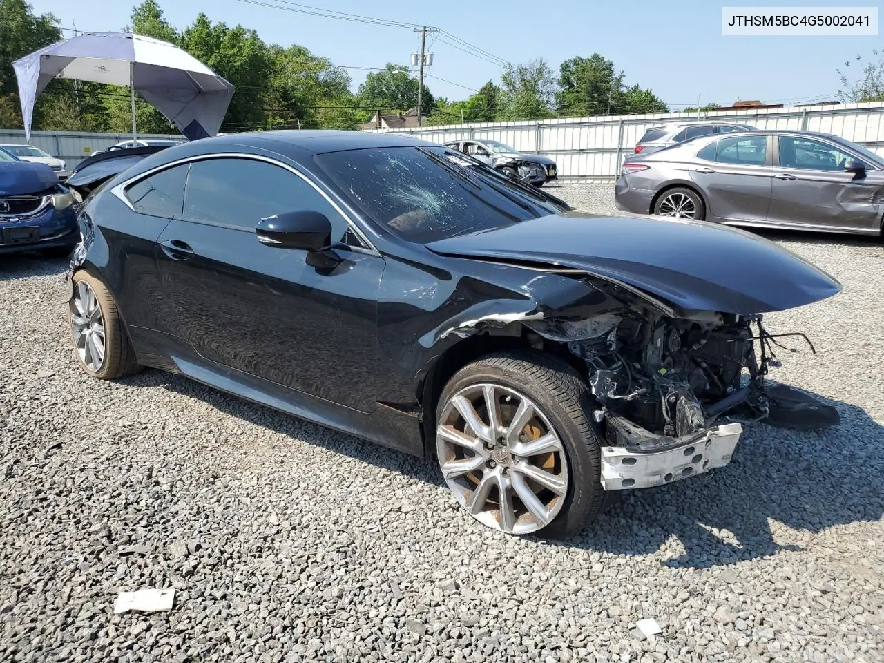 2016 Lexus Rc 300 VIN: JTHSM5BC4G5002041 Lot: 59631395