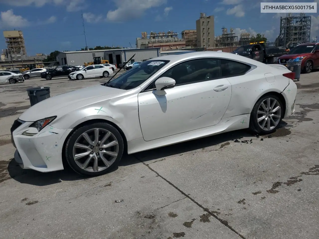 2016 Lexus Rc 200T VIN: JTHHA5BCXG5001754 Lot: 61195115