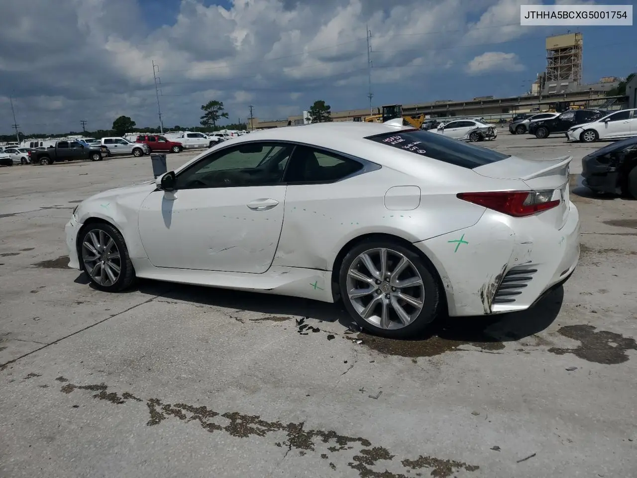 2016 Lexus Rc 200T VIN: JTHHA5BCXG5001754 Lot: 61195115