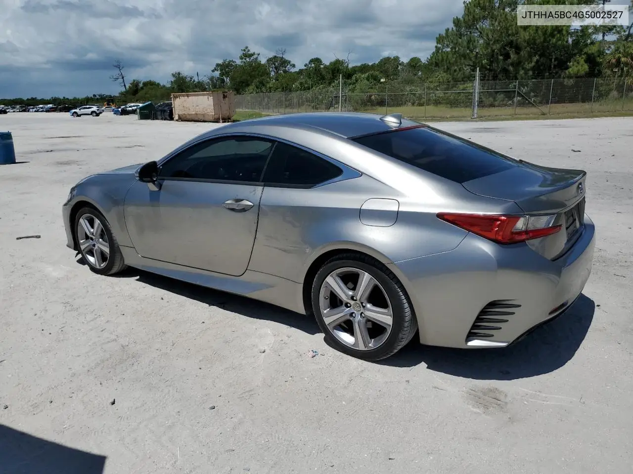2016 Lexus Rc 200T VIN: JTHHA5BC4G5002527 Lot: 61243785