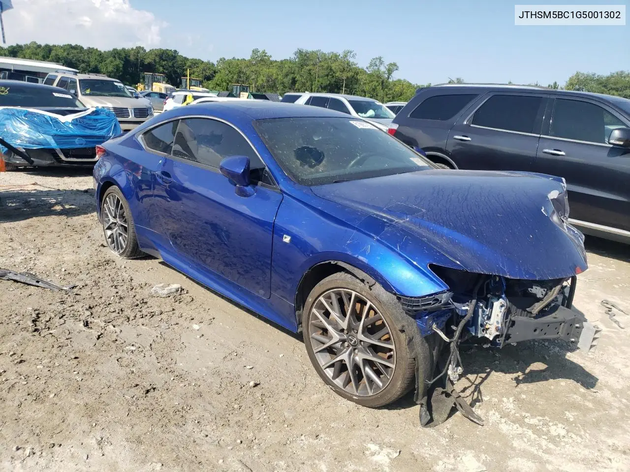 2016 Lexus Rc 300 VIN: JTHSM5BC1G5001302 Lot: 61865705