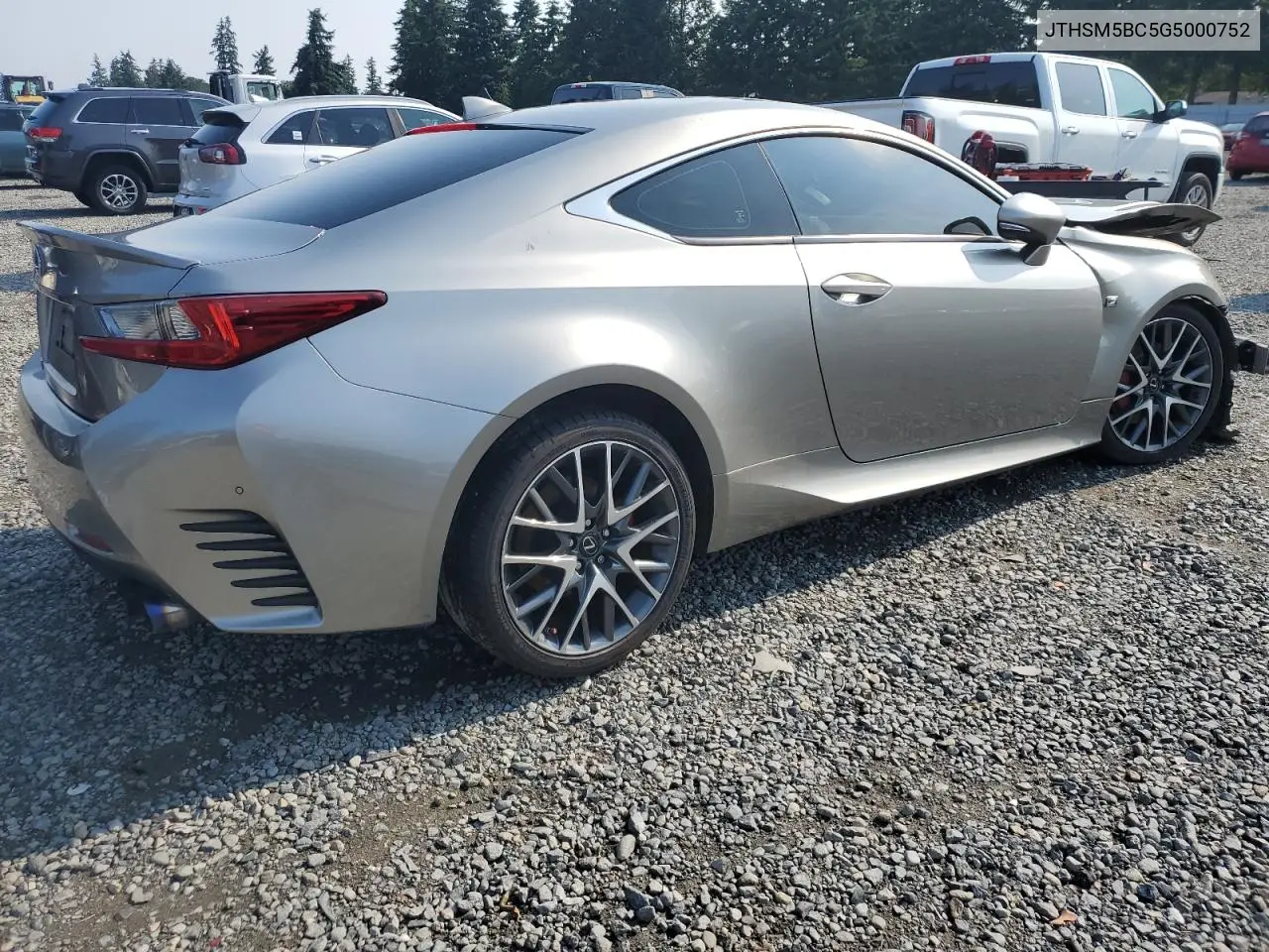 2016 Lexus Rc 300 VIN: JTHSM5BC5G5000752 Lot: 62030615