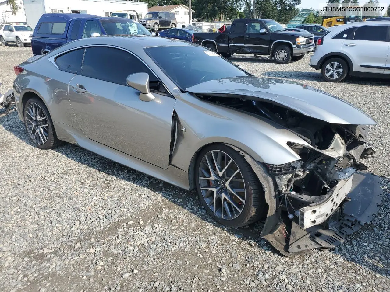 2016 Lexus Rc 300 VIN: JTHSM5BC5G5000752 Lot: 62030615