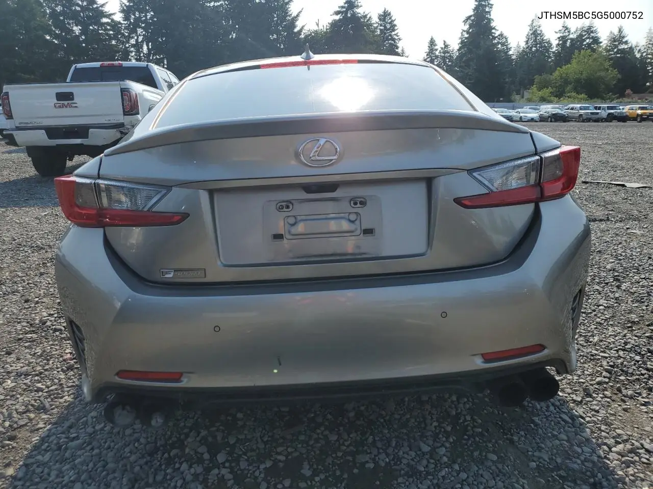 2016 Lexus Rc 300 VIN: JTHSM5BC5G5000752 Lot: 62030615