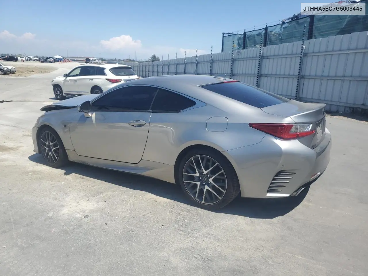 2016 Lexus Rc 200T VIN: JTHHA5BC7G5003445 Lot: 62358595