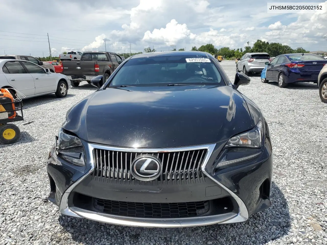 2016 Lexus Rc 300 VIN: JTHSM5BC2G5002152 Lot: 62903985