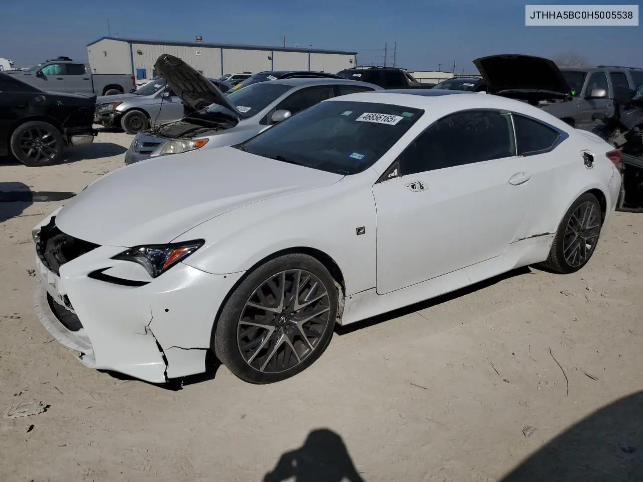 2017 Lexus Rc 200T VIN: JTHHA5BC0H5005538 Lot: 46856165