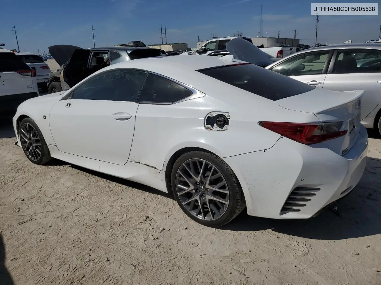 2017 Lexus Rc 200T VIN: JTHHA5BC0H5005538 Lot: 46856165