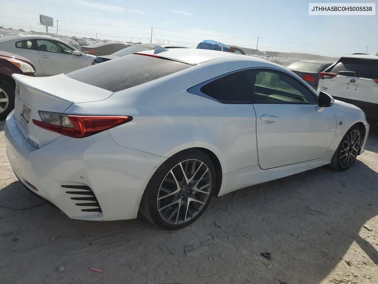 2017 Lexus Rc 200T VIN: JTHHA5BC0H5005538 Lot: 46856165