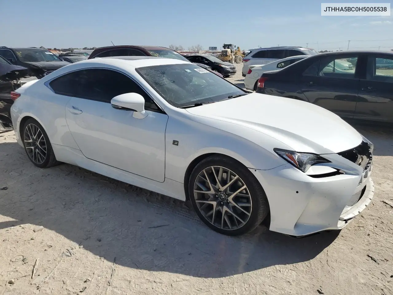 2017 Lexus Rc 200T VIN: JTHHA5BC0H5005538 Lot: 46856165