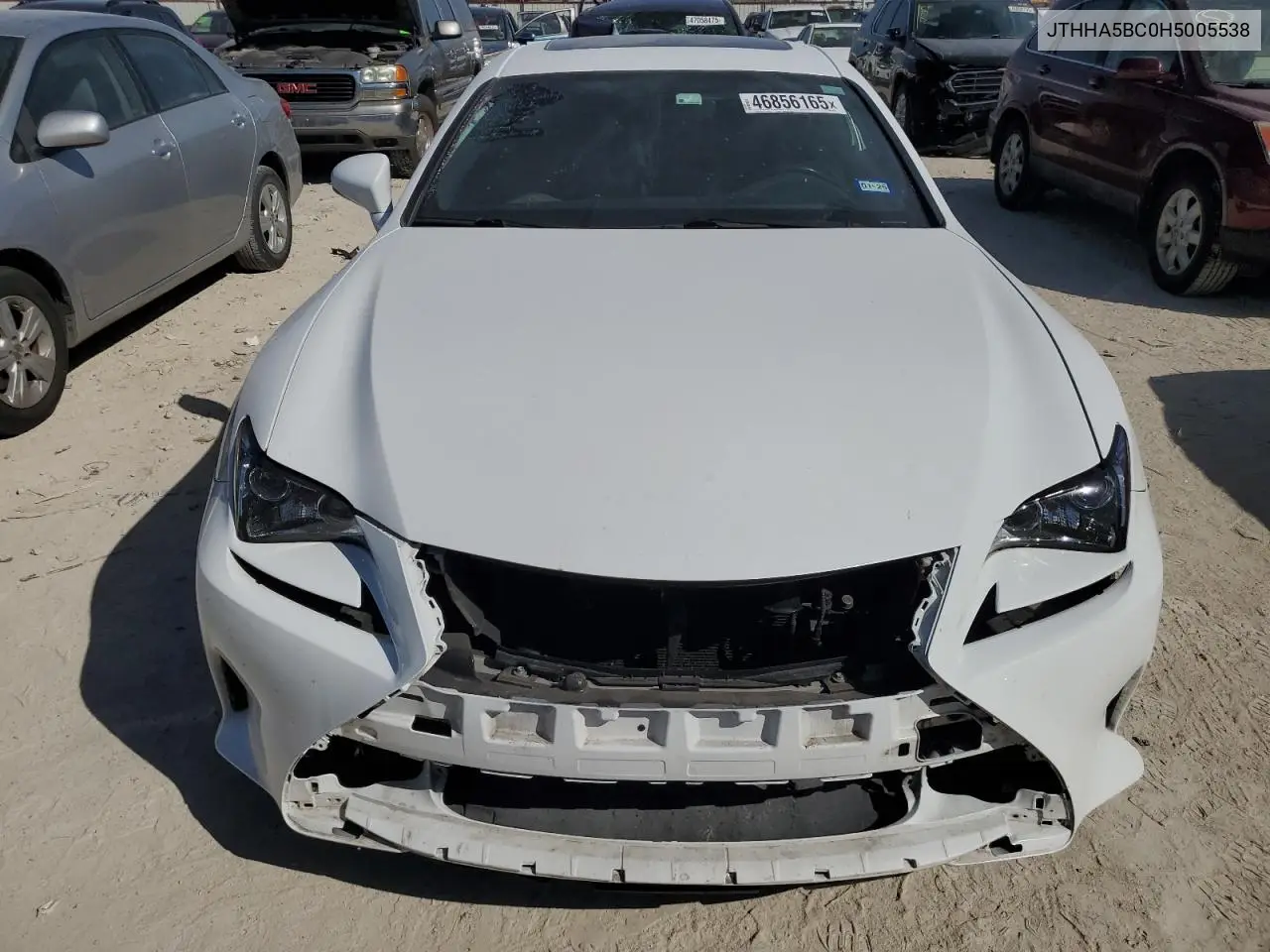 2017 Lexus Rc 200T VIN: JTHHA5BC0H5005538 Lot: 46856165
