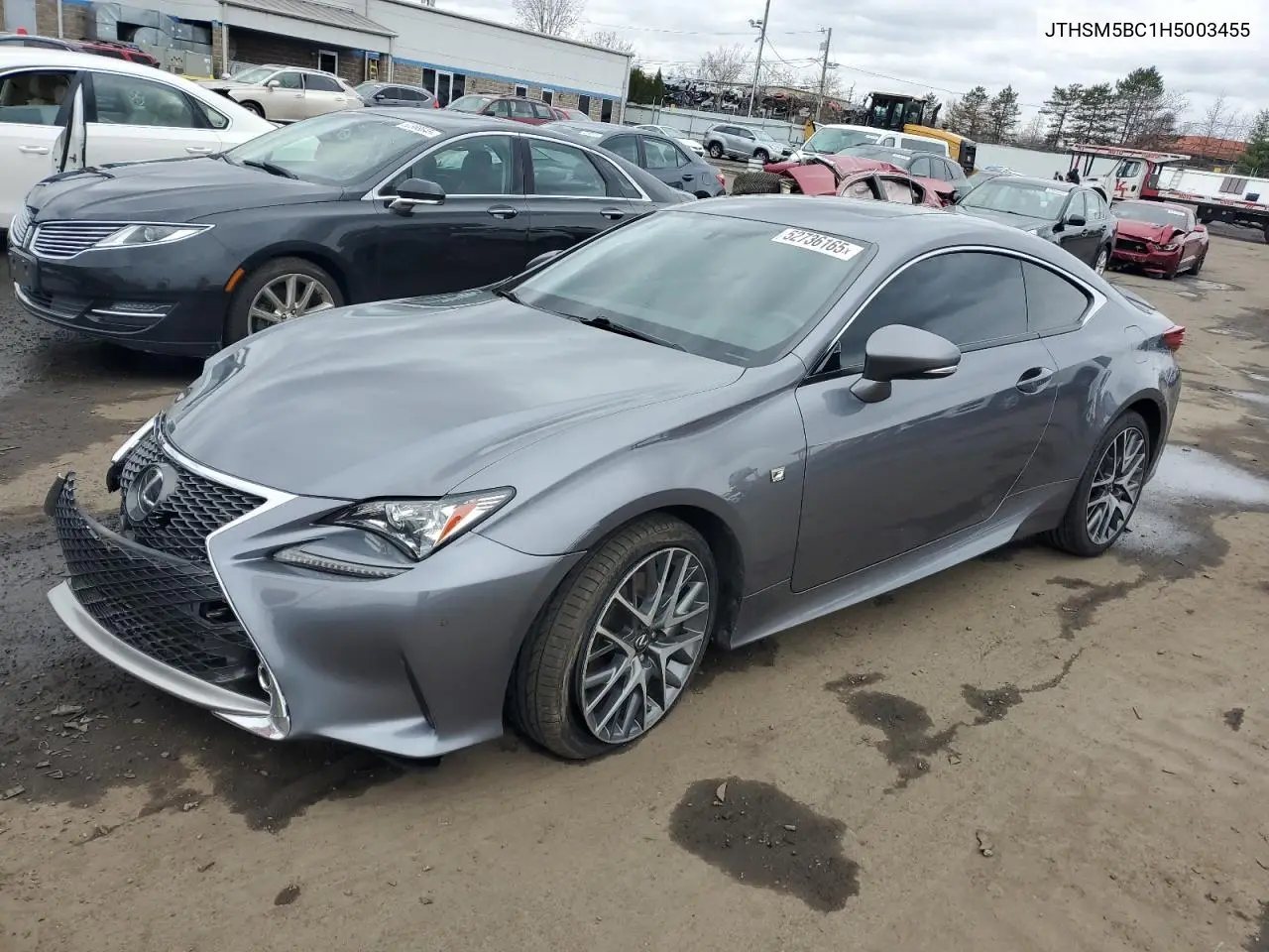 2017 Lexus Rc 300 VIN: JTHSM5BC1H5003455 Lot: 52736165