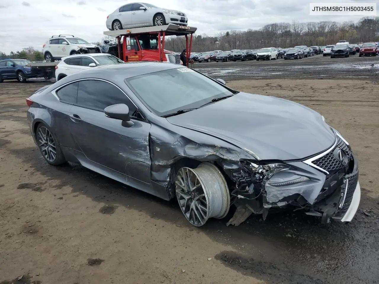 2017 Lexus Rc 300 VIN: JTHSM5BC1H5003455 Lot: 52736165