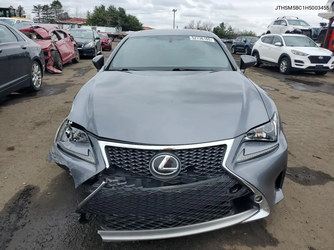 2017 Lexus Rc 300 VIN: JTHSM5BC1H5003455 Lot: 52736165