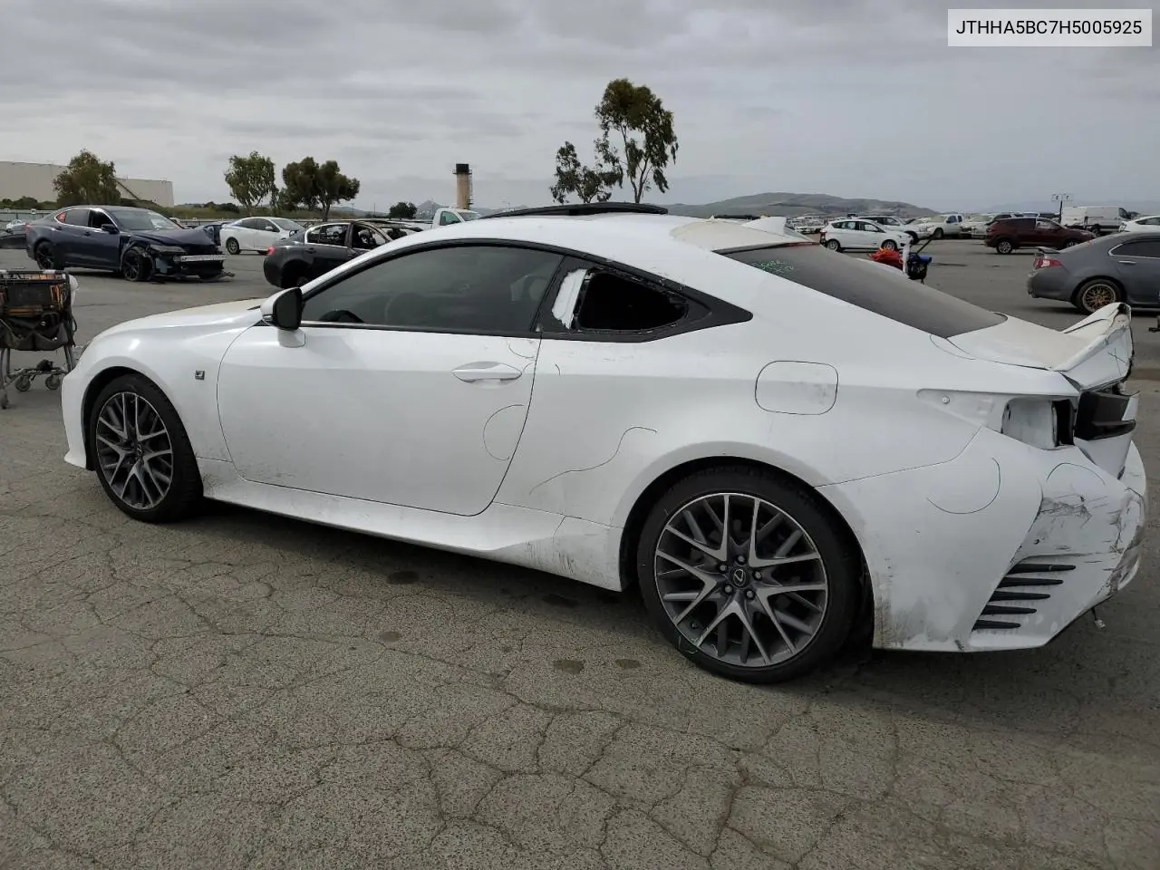 2017 Lexus Rc 200T VIN: JTHHA5BC7H5005925 Lot: 54428735