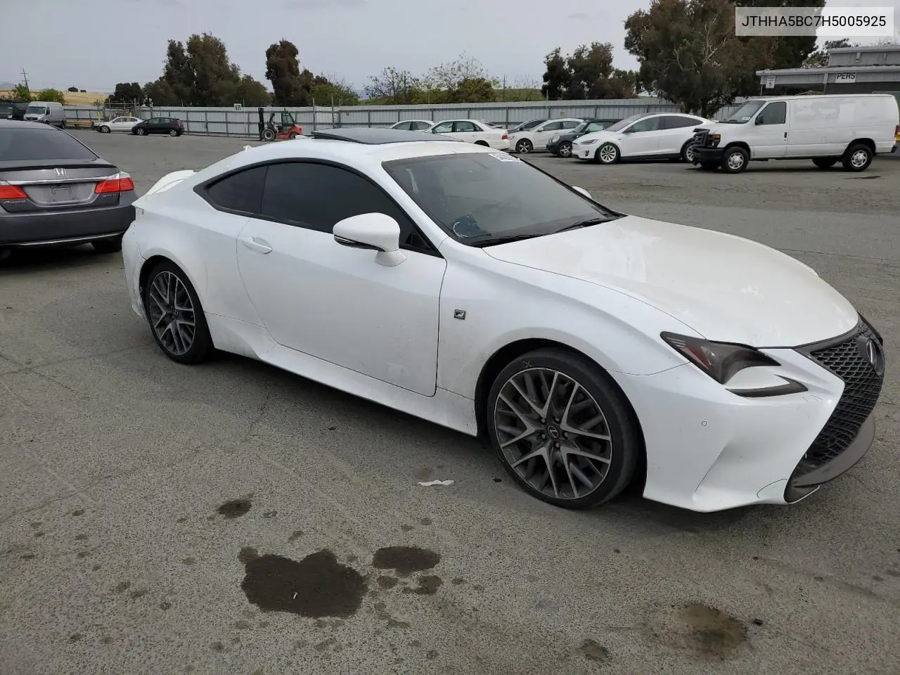 2017 Lexus Rc 200T VIN: JTHHA5BC7H5005925 Lot: 54428735