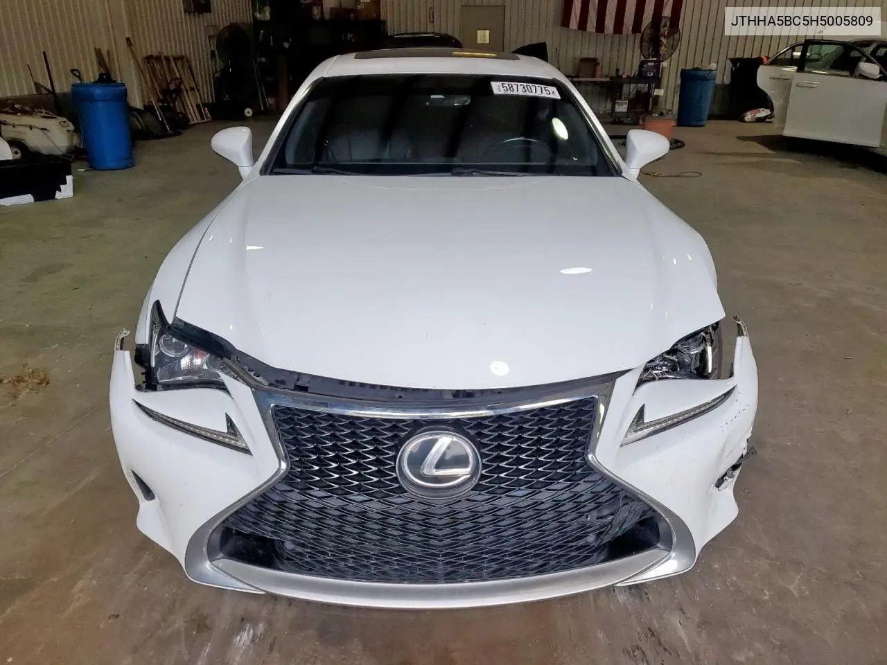 2017 Lexus Rc 200T VIN: JTHHA5BC5H5005809 Lot: 58730775