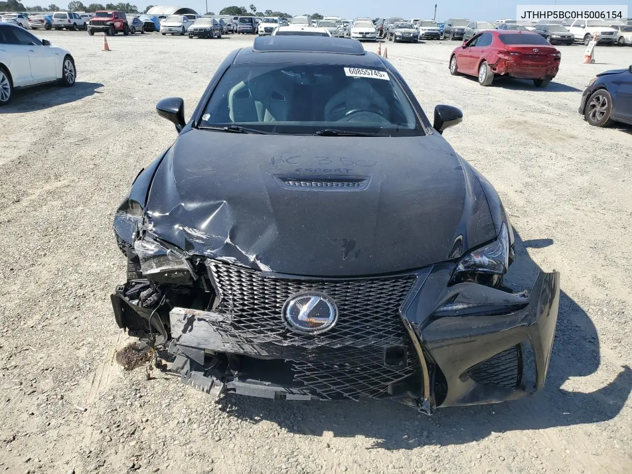 2017 Lexus Rc-F VIN: JTHHP5BC0H5006154 Lot: 60855745